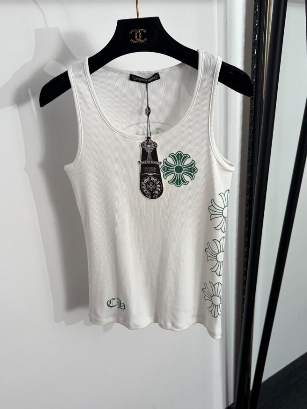 Chrome Hearts Cross Print Cotton Tank Top